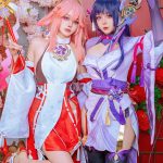 Cosplay 日本性感萝莉Byoru 八重神子 雷電将軍 Set.02